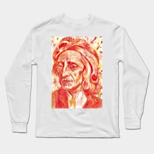 JOHN LOCKE watercolor portrait Long Sleeve T-Shirt